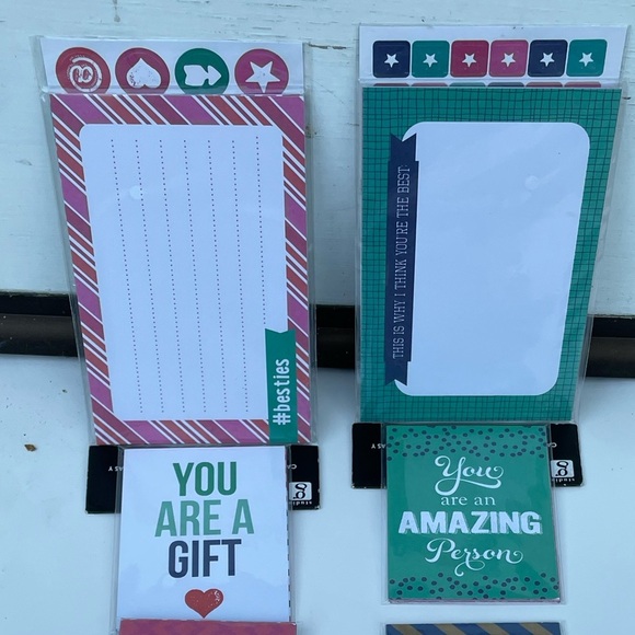 JOURNALING CARD & STICKER Set - 4 PACKS Planner Hampton Art - Picture 2 of 6